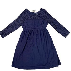 NEW OLD NAVY Lost At Sea A-Line Lace Sleeve Dress